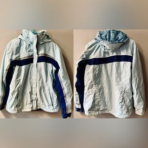 Columbia Interchange Light Blue Ski Jacket w/Zip in Fleece Liner Women’s Size L